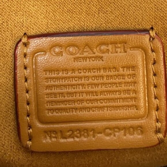 COACH Classic Jacquard Blue Denim Mini Backpack - Picture 5 of 8